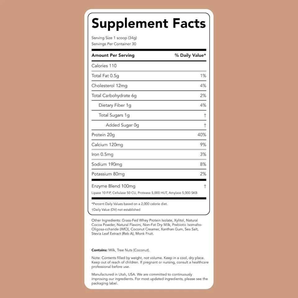 Clean Simple Eats Proteína de Suero en Polvo Choc Brownie 30 Porciones Foto 3 de 3