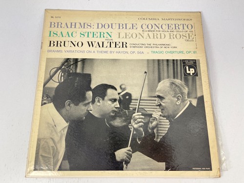 Vintage Brahms: Double Concerto Philharmonic Symphony ML 5076 33rpm Record - Picture 2 of 6