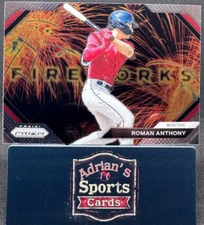 2024 Panini Prizm - Fireworks #25 Roman Anthony (RC)