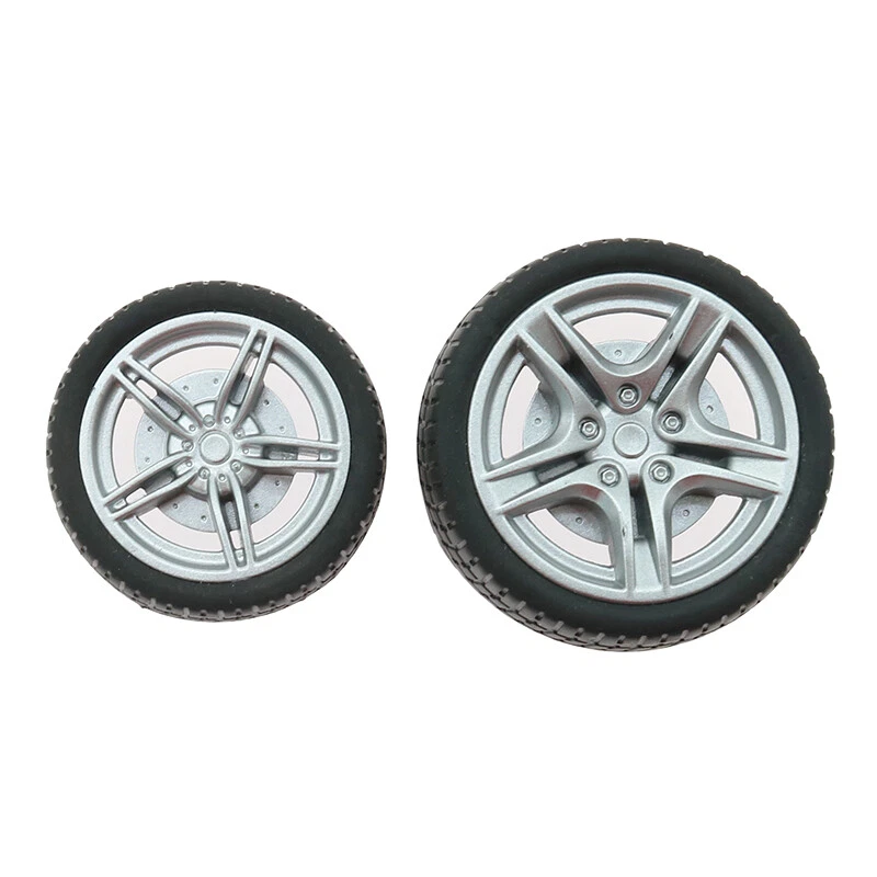 RC Modellbau Räder Rolle Welle Räder Felgen Reifen Gummi Kunststoff Auto DIY - Bild 4 von 4