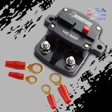 180 AMP IN-LINE POWER MARINE RATED CIRCUIT BREAKER REPLACES FUSE HOLDER 12Volt