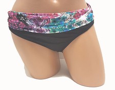 Kenneth Cole NEW Black Women's M L Medium Large Swimsuit Bikini Bottom 48 3784