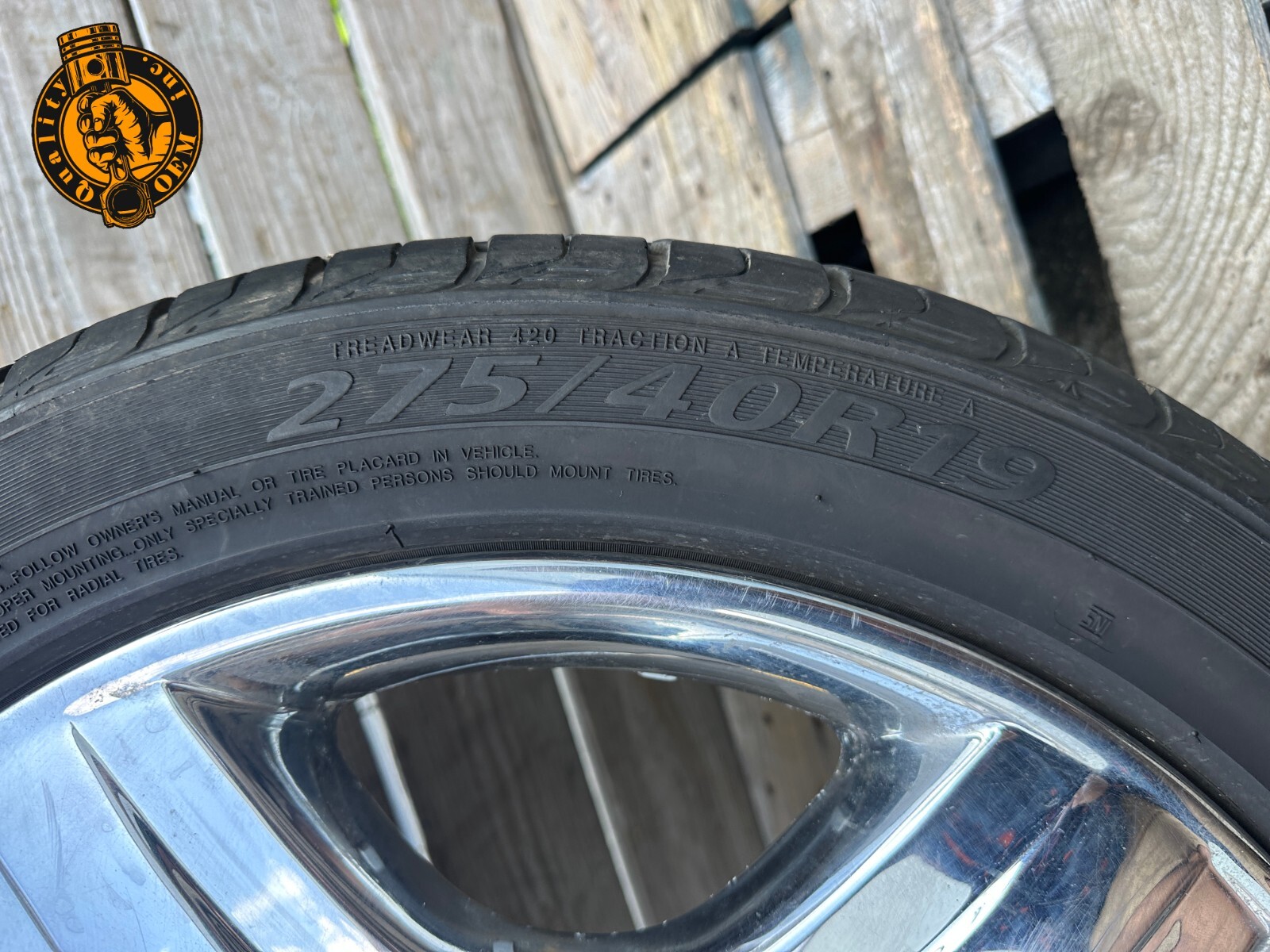 2003-2010 BENTLEY CONTINENTAL - FACTORY WHEEL RIM 9Jx19 19" W/ TIRE 275/40 R19