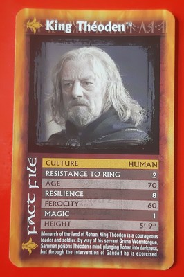 TOP TRUMPS THE LORD OF THE RING THE TWO TOWERS KING THEODEN- Single