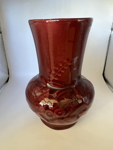 Rookwood Pottery Vase Beautiful High Gloss Pomegranite Glaze 6" Florals #6363 - Picture 14 of 16