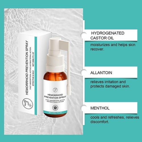 1* Natural Hemorrhoids Spray Hemorrhoid Treatment Alleviate Pain Spray -🔥 - Foto 11 di 18