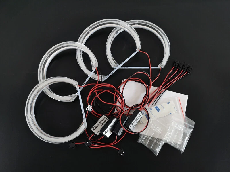 For BMW E46 Sedan Touring Wagon Crystal Style Led Angel Eyes Kit Halo Rings - Изображение 3 из 4