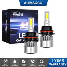 2x 9007/HB5 LED Headlight Bulbs Kit 10000K White High Lo Beam Light Super Bright