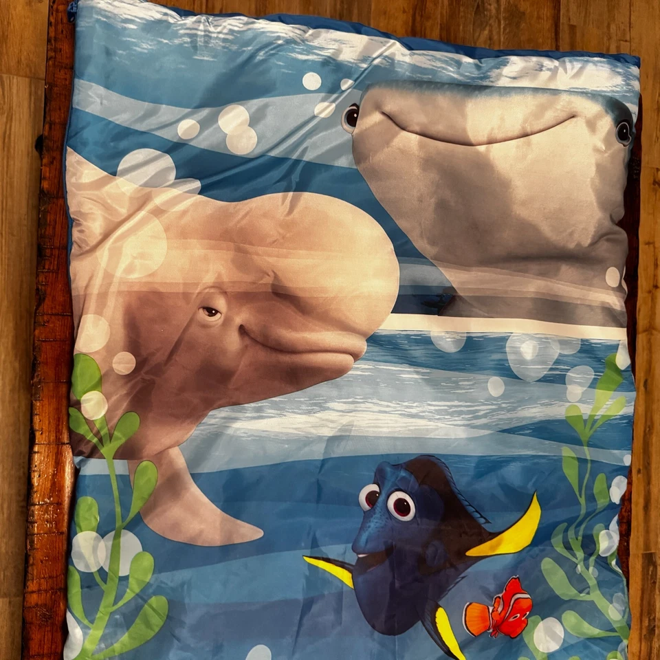 Saco de dormir para niños Disney Pixar Finding Dory 30x54 con mochila bolsa Foto 2 de 4