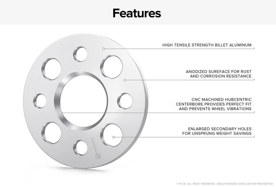 5 mm | Espaciadores de rueda centrados en el cubo | 4x100 | Buje de 57,1 mm | se adapta a BMW E30 Foto 2 de 4