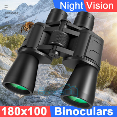 Binoculares Potentes 180x100 3000M Telescopio de Largo Alcance Vision Nocturna