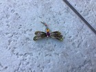 MONET - Gold-Tone - Ornate Dragonfly Brooch - SIGNED - 2" - 9g — photo 3