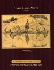 2008 NEWELL CONVERS WYETH Art Gallery Exhibit Massasoit 1-Page Magazine PRINT AD