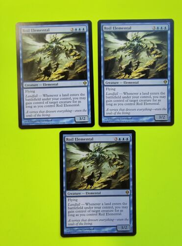 MTG - x3 Roil Elemental - NM - Zendikar - Magic the Gathering - FREE DELIVERY