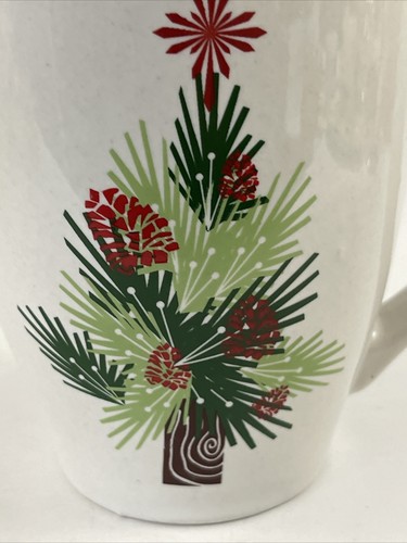 Taza de café de Navidad Starbucks Holiday Tree Pine Cones 2011 16 OZ - Imagen 5 de 8