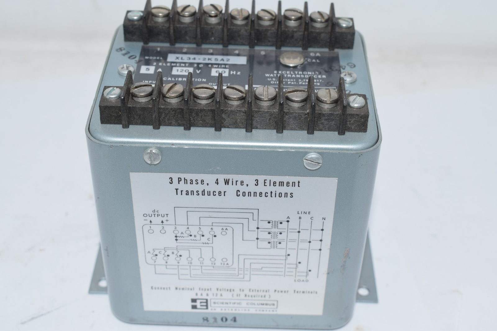 Scientific Columbus Electronic Variable Transducer XLV34-2K5A2 5A 120V