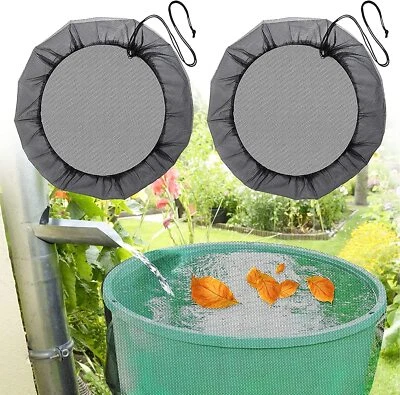Abdeckung für Regentonnen Netz rund -160cm Deckel Schutz Wasserfass gegen Mücken
