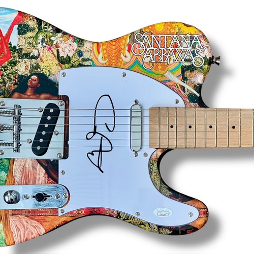 Carlos Santana Signed Guitar Custom Graphics JSA COA Abraxas Black Magic Woman - Picture 2 of 4