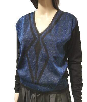 Damen Strick, mit Lurex, Faith Connexion, royal blau, XS (auch für S geeignet)