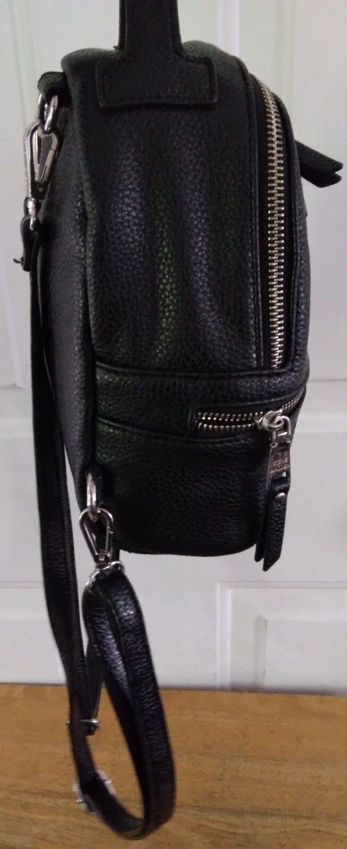 Steve Madden Black Jacki Convertible Faux Leather Vegan Mini  display picture 3