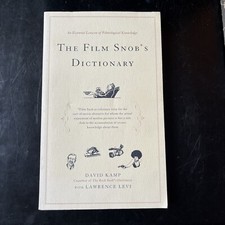 The Film Snob&rsquo;s Dictionary by DAVID KAMP 2006 Broadway Books PAPERBACK