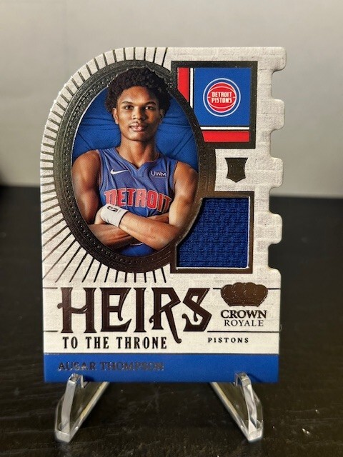 2023-24 Panini Crown Royale Ausar Thompson Heirs to the Throne Jersey RC #HT-ASR