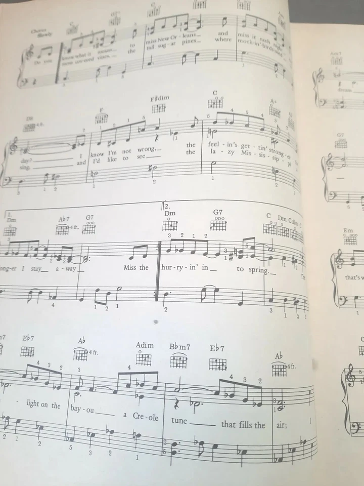 Sheet Music Magazine October 1982 Easy Piano Guitar New Orleans Ballads Polkas G - Image 4 of 4