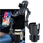 Car Cup Holder Phone Mount Universal Auto Cell Phone Stand With Drink Expand
