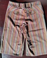 NWT Ivy Jane Cropped Colorful Striped Wide Leg Pants SZ 10 Made In USA