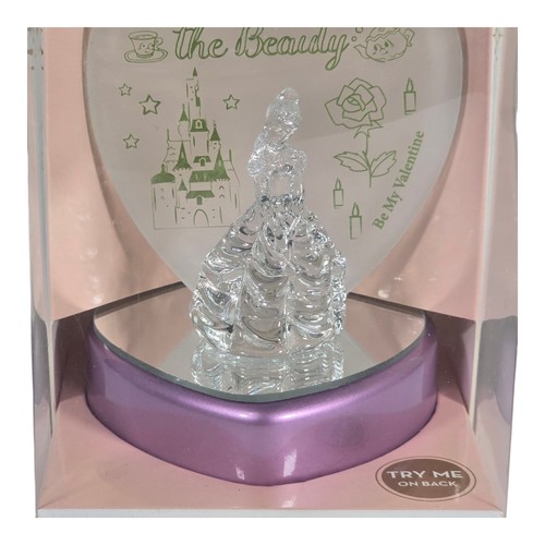 Disney's Light Up Glass Statuina Principessa Campana "Bellezza Incantata" da Collezione - Foto 2 di 9
