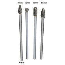 4pcs Rotante Fresa 1/4 6mm Gambo 150mm Lungo Carbide Cutter CNC Incisioni Punta