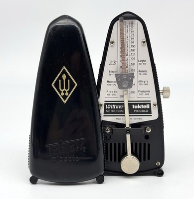 Wittner Taktell Piccolo Metronome made in West Germany Black 