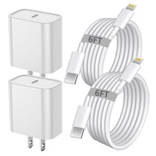 iPhone Fast Charger, iPhone Charger Fast Charging 2Pack PD 6FT Type C Quick USB