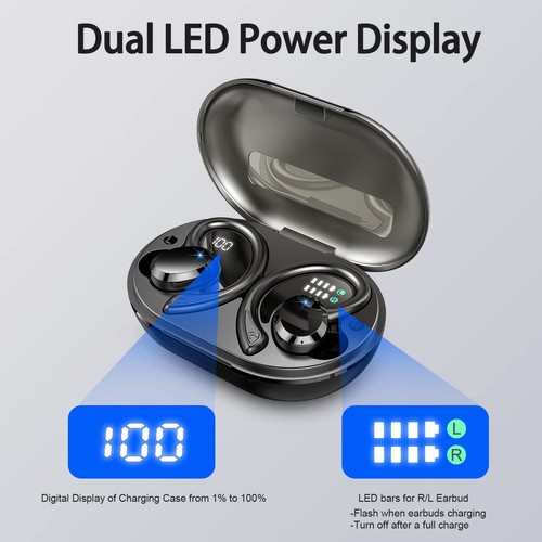 Auriculares Inalámbricos Bluetooth, Auriculares Estéreo HiFi Inmersivos, 2023 Nuevos 48Hrs... - Imagen 5 de 7