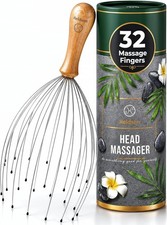 HELDSON Premium Wire Head Massager Scalp Massager Tool - 32 Fingers Octopus Scr