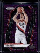 2024-25 Panini Prizm Deni Avdija Fast Break Purple #/75 Trail Blazers