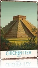 Chichen Itza Mexico Vintage Metal Sign Wall Art Poster 8 X 12 Inch