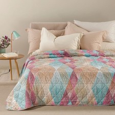 TRAPUNTINO COPRILETTO TRAPUNTATO MATRIMONIALE DUE PIAZZE CALEFFI FUSION OFFERTA!