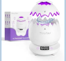 Ruolar Ultrasonic Retainer Cleaner Machine for Dental & Jewelry 45kHz Brand New