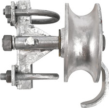 Chain Link Rolling Gate Track Sliding Gate Rollers Galvanized Steel Rolling Gate