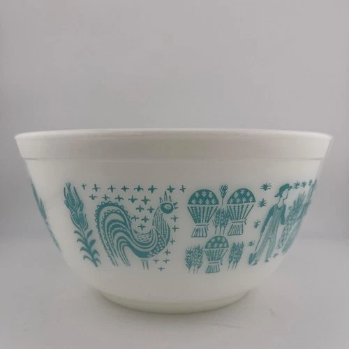 Vintage Amish Butterprint 1 1/2 Quart Mixing Bowl #402 from 1957 1.5 Q USA