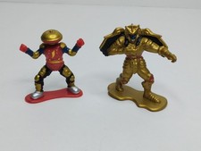 Lot Of 2 VTG 1993 Bandai Alpha 5 Goldar 3" Mini Fig Mighty Morph Power Rangers