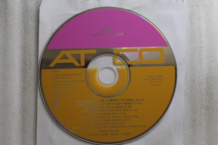 AC/DC Back In Black CD ATCO | eBay
