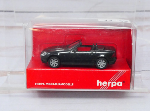 Herpa 022149, Mercedes-Benz SLK Roadster, negro, escala 1/87 HO | Zustand: New