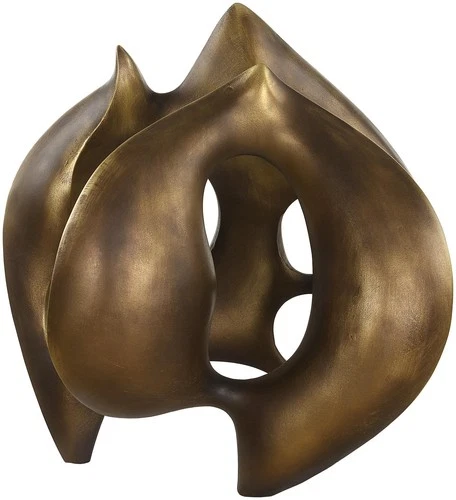 Uttermost 18193 Celestial Flow 13-1/4" Tall Polyresin Abstract - Bronze - Picture 1 of 5