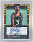 Jalil Bethea 2024 Bowman University Best Gold Geometric Refractor ISO Auto /50