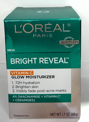 L Oréal Bright Reveal Vitamin C Niacinamide Glow Moisturizer 72HR Hydration