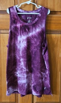 V A Core - Women's Athletic Tank Top - Red Tie Dye - Size Medium