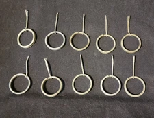 10 USGI Military Issue Inert Grenade Ring and Pin, Key Ring, Zipper Pull