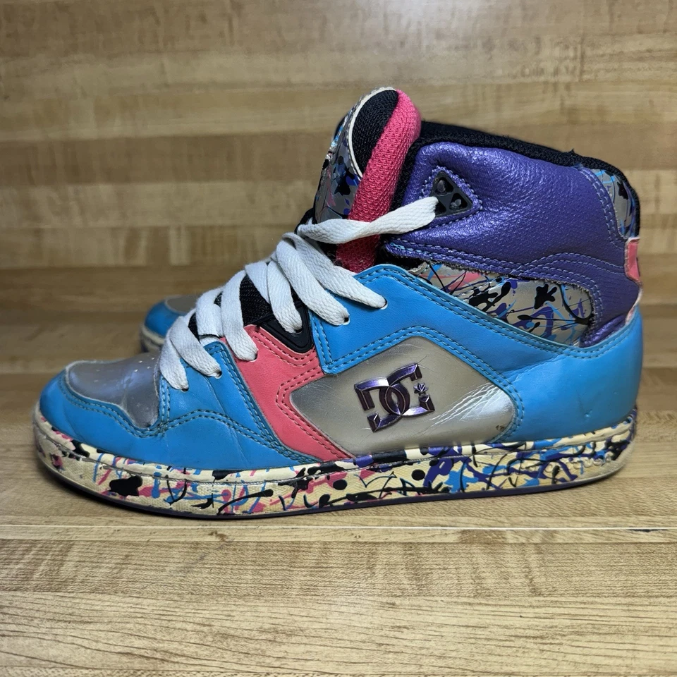 Y2K DC Womens Size 8 Pro Spec 3.0 Cup LE Skate 320286 Multicolor Sneaker Shoes - Image 3 of 4